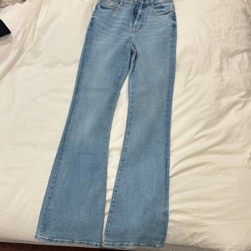 Zara Light Blue Flare Women's Jeans